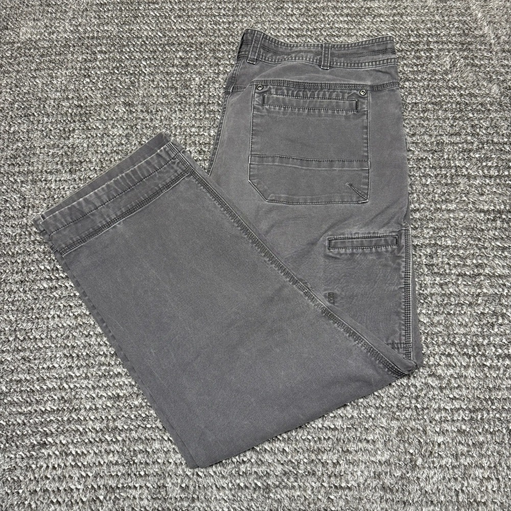 Cabelas Mens Cargo Pants 38x32 Gray‎ Classic Fit Work Utility Outdoor Cotton